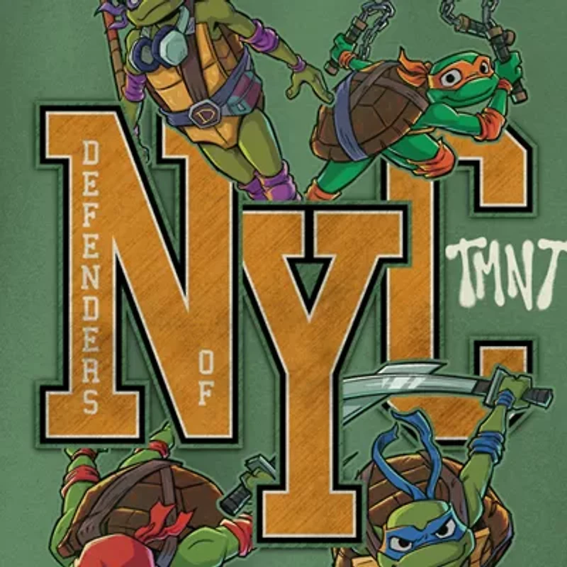 Little & Big Kid Boys Long Sleeve Teenage Mutant Ninja Turtles Fleece Hoodie