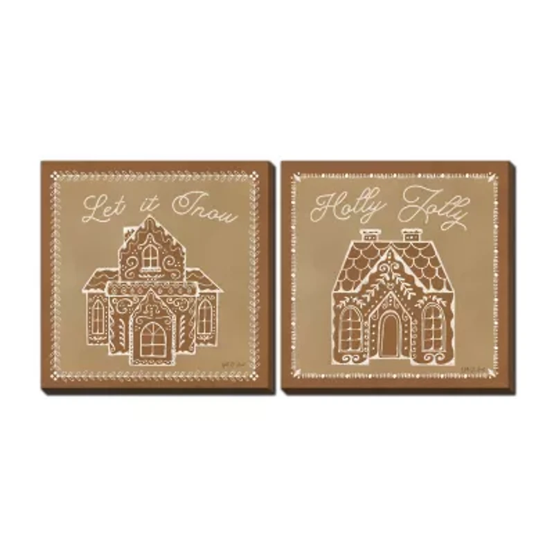 Streamline Art Holly Jolly Set Canvas Art