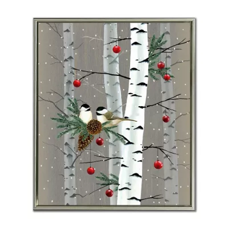 Streamline Art Birch Birds Ii Canvas Art
