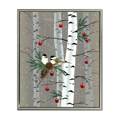 Streamline Art Birch Birds Ii Canvas Art