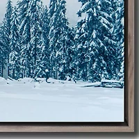 Streamline Art Snowy Landscape Canvas Art