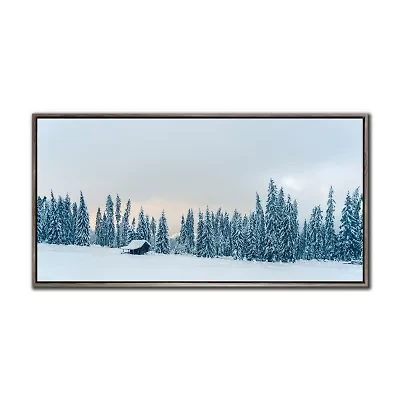 Streamline Art Snowy Landscape Canvas Art
