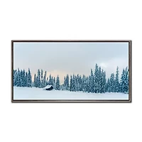 Streamline Art Snowy Landscape Canvas Art