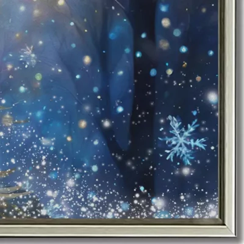 Streamline Art Frosted Elegance Hand Embellished Canvas Art