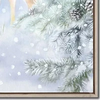 Streamline Art Forest Fawn Canvas Art