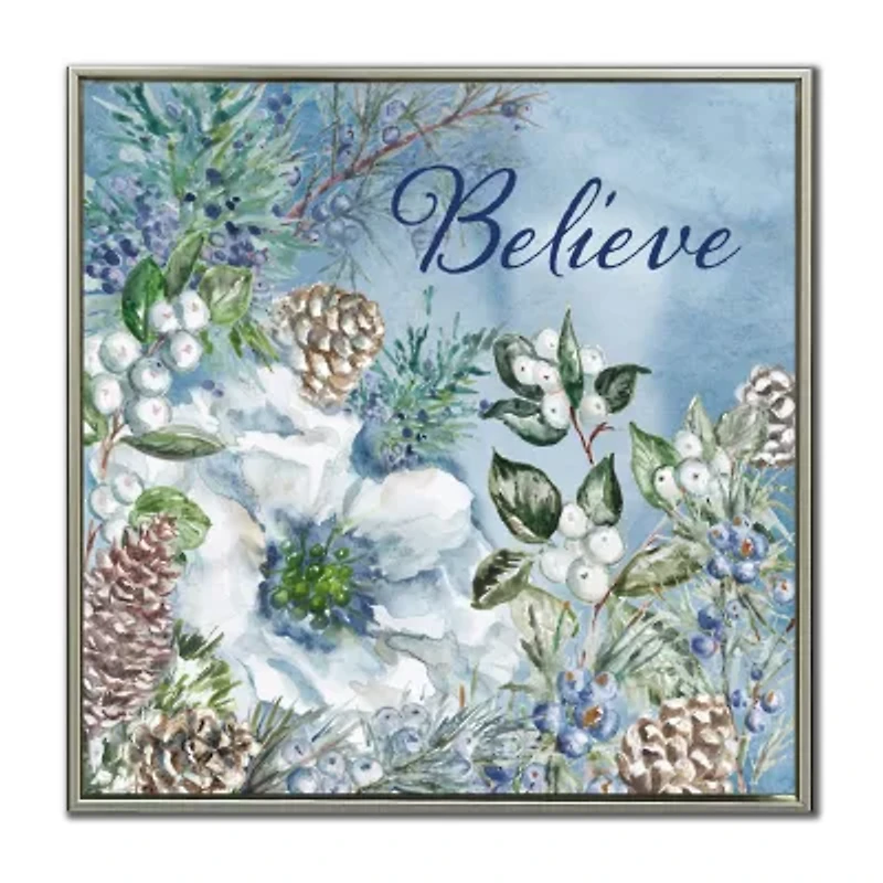 Streamline Art Believe Canvas Art