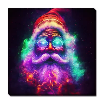Streamline Art Santa Claus Canvas Art