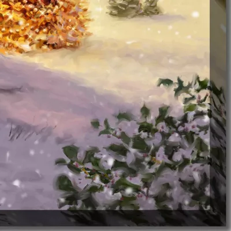 Streamline Art Golden Tree I Canvas Art