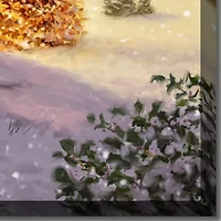 Streamline Art Golden Tree I Canvas Art