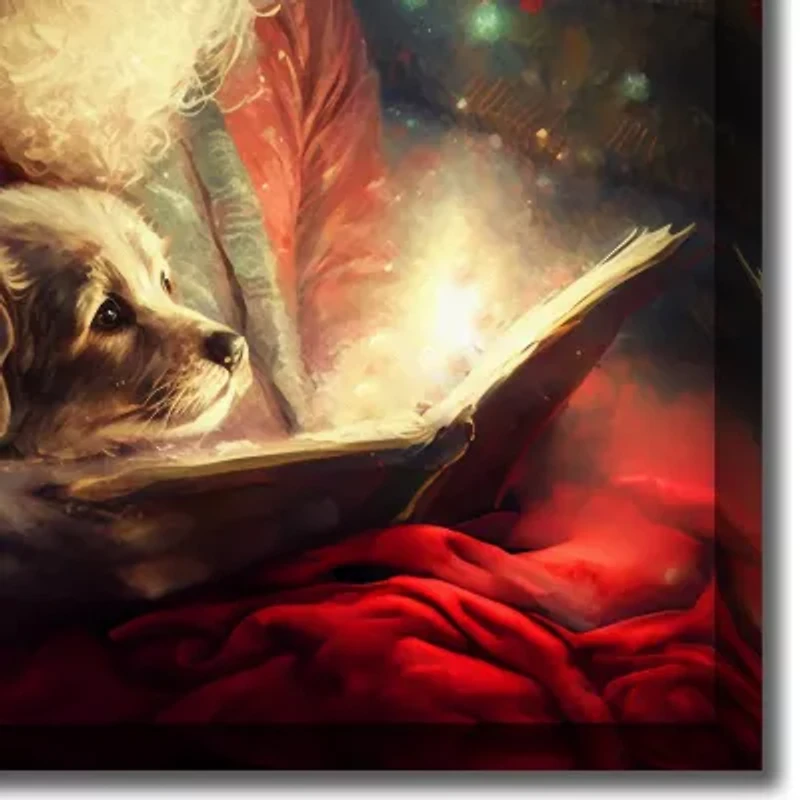 Streamline Art Santa Cuddles Canvas Art