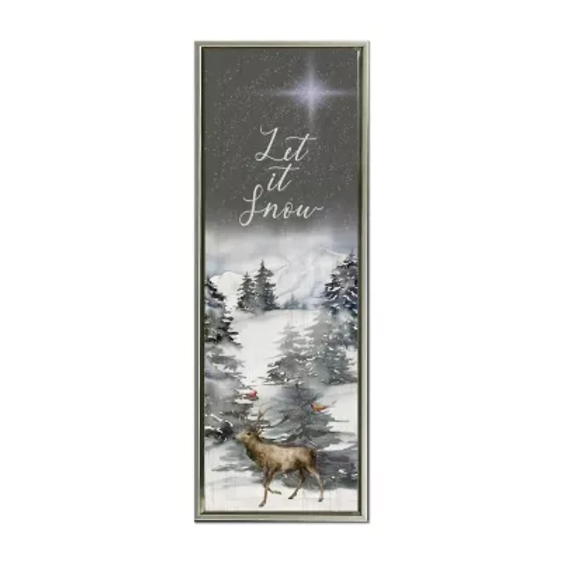 Streamline Art Let It Snow Canvas Art