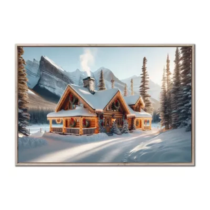Streamline Art Winter Lodge Canvas Art