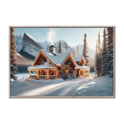 Streamline Art Winter Lodge Canvas Art