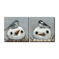Streamline Art Little Visitors Set Canvas Art