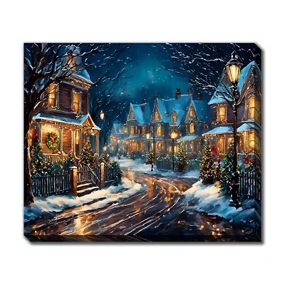 Streamline Art Victorian Town Canvas Art