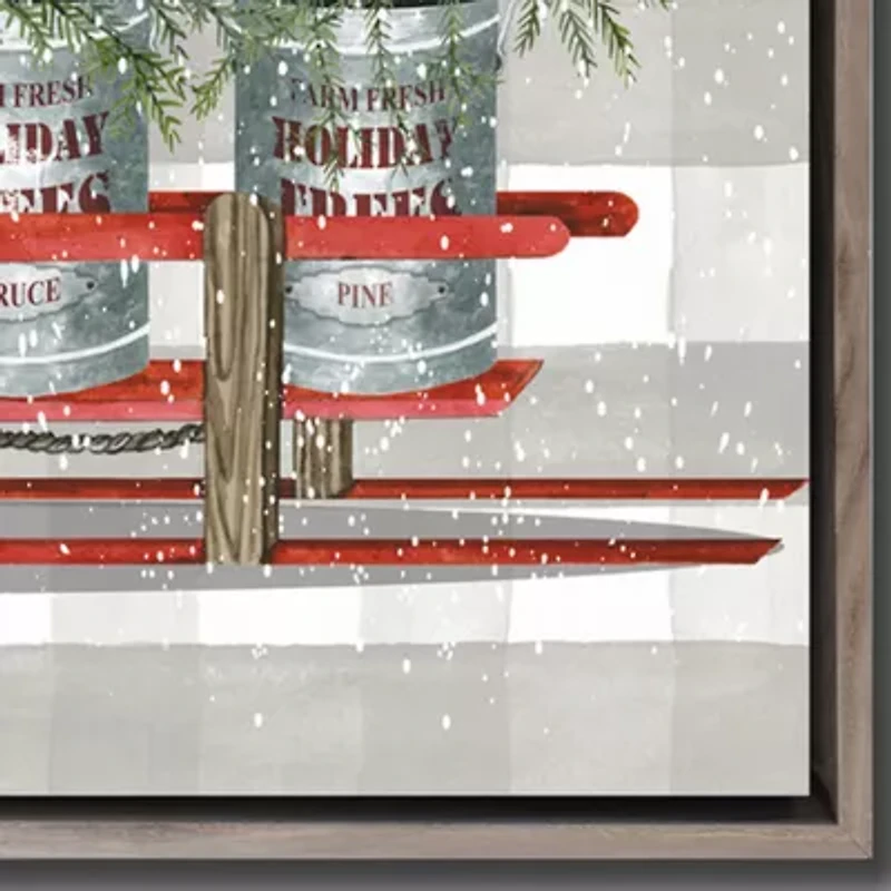 Streamline Art Sleigh Canvas Art