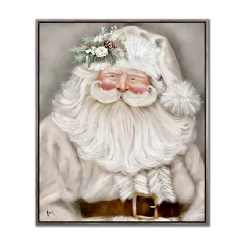 Streamline Art Santa Portrait Canvas Art