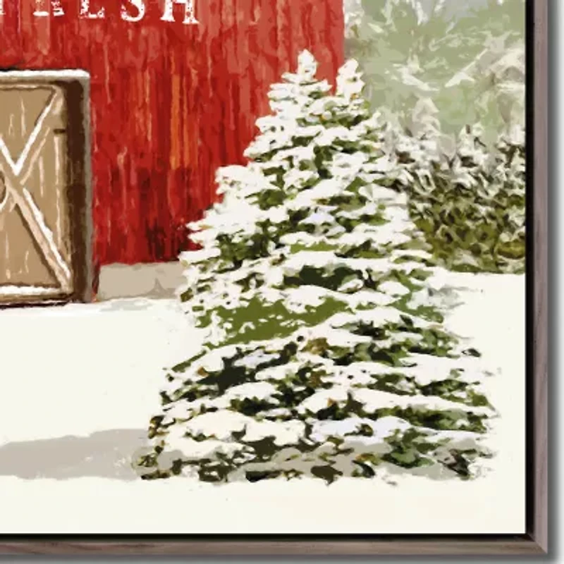 Streamline Art Festive Barn Canvas Art