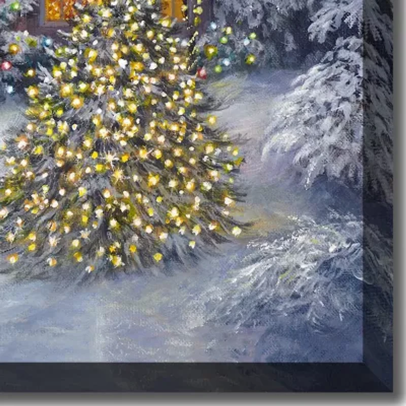 Streamline Art Cottage Led Light Up Canvas Art