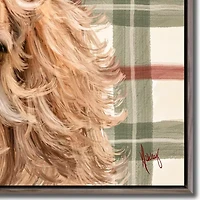 Streamline Art Plaid Highland Canvas Art