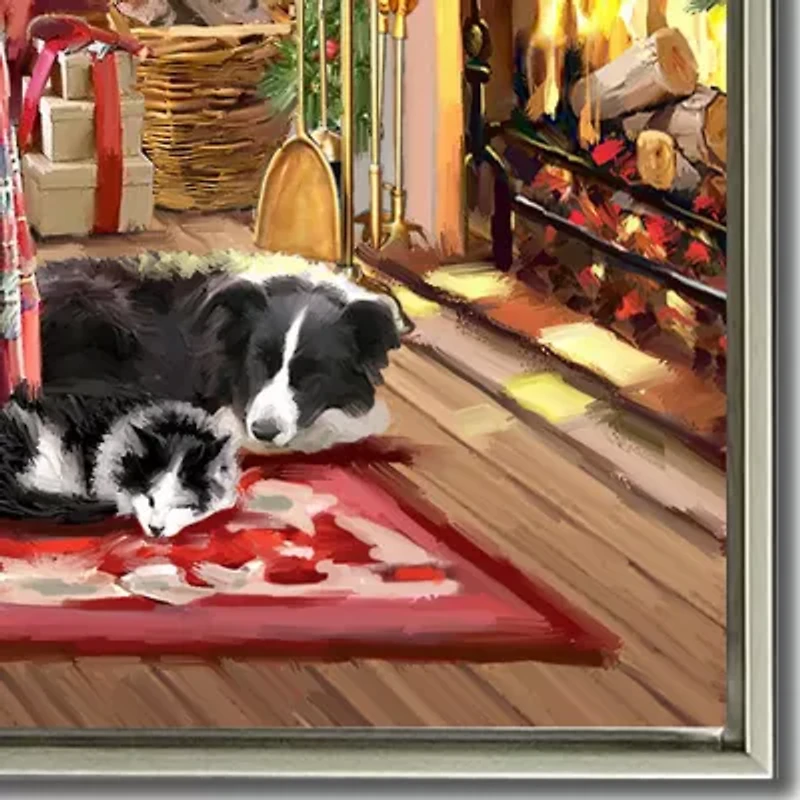 Streamline Art Paws And Presents Canvas Art