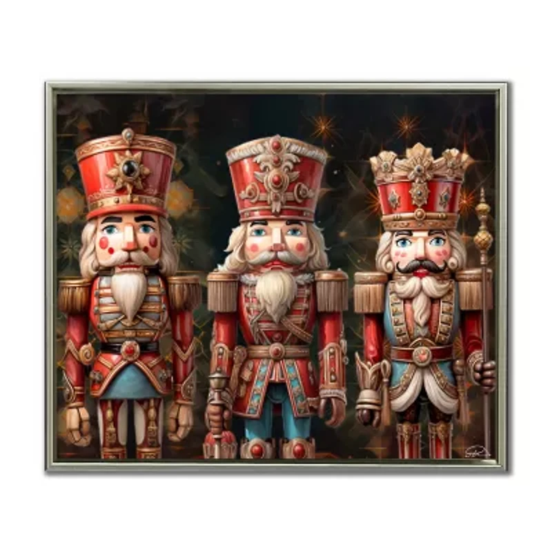 Streamline Art Nutcracker Trio Canvas Art