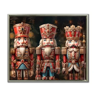 Streamline Art Nutcracker Trio Canvas Art