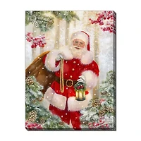 Streamline Art Santa Glow Canvas Art