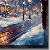 Streamline Art Victorian Village Canvas Art