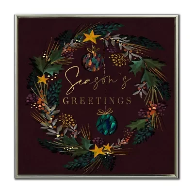 Streamline Art Seasons Wreath Canvas Art