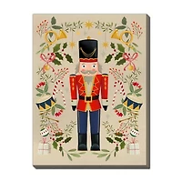 Streamline Art Nutcracker Wreath Canvas Art