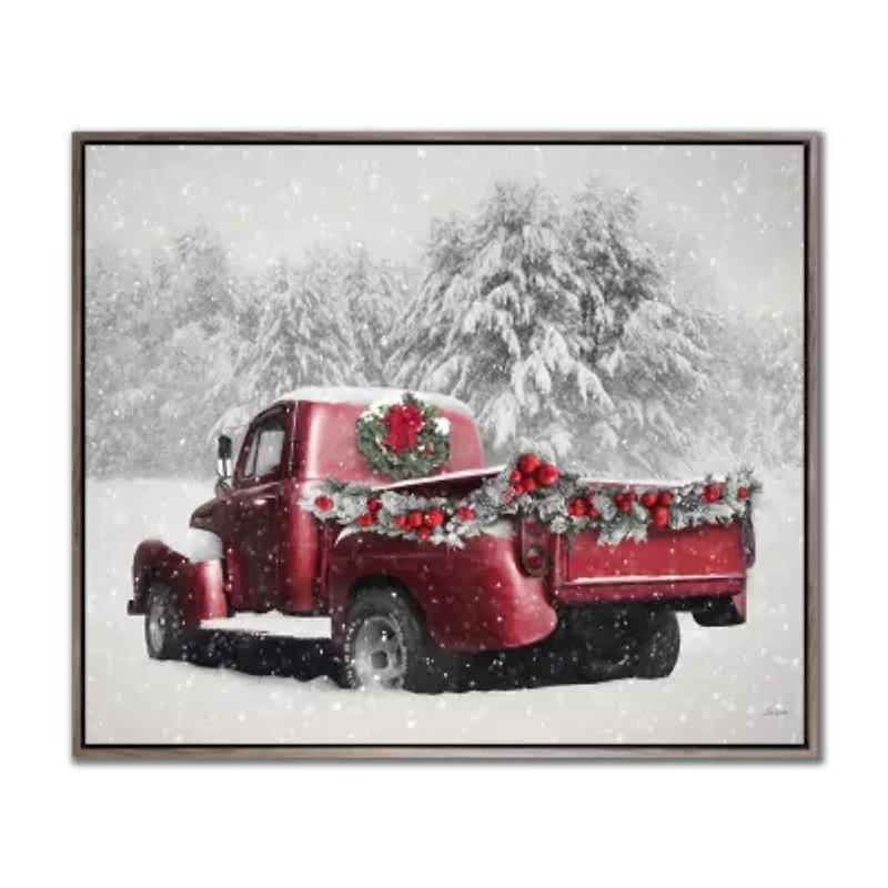 Streamline Art Red Truck Canvas Art