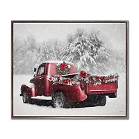 Streamline Art Red Truck Canvas Art