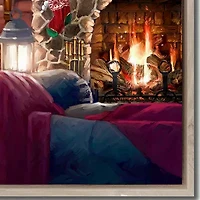 Streamline Art By The Fire Hand Embellished Canvas Art