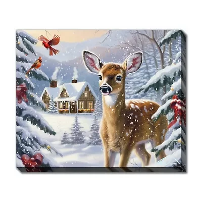 Streamline Art Snowy Holiday Canvas Art