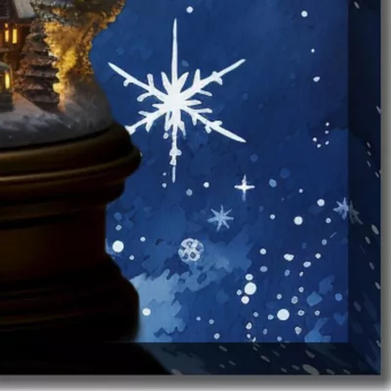 Streamline Art Snow Globe I Canvas Art