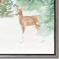 Streamline Art Wooded Winter Canvas Art