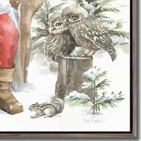Streamline Art Woodland Santa I Canvas Art