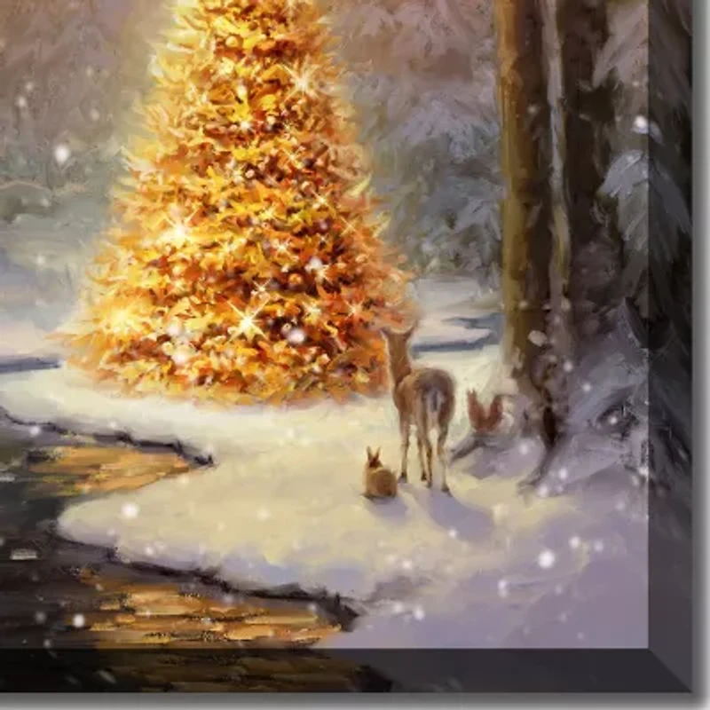 Streamline Art Golden Tree Ii Canvas Art