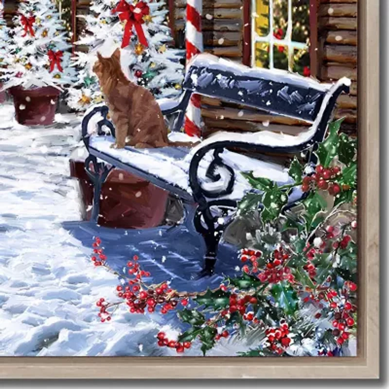 Streamline Art Santas Train Station Canvas Art