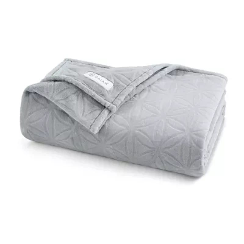 Gaiam Velvetloft Plush Lightweight Blanket
