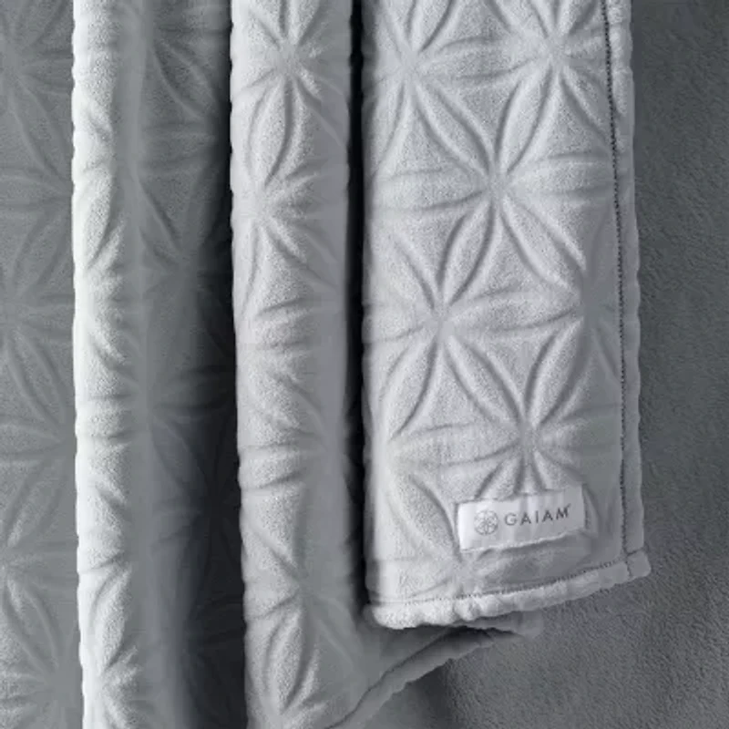 Gaiam Velvetloft Plush Lightweight Blanket