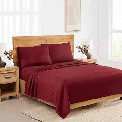 Royal Velvet Dobby Stripe Sheet Set