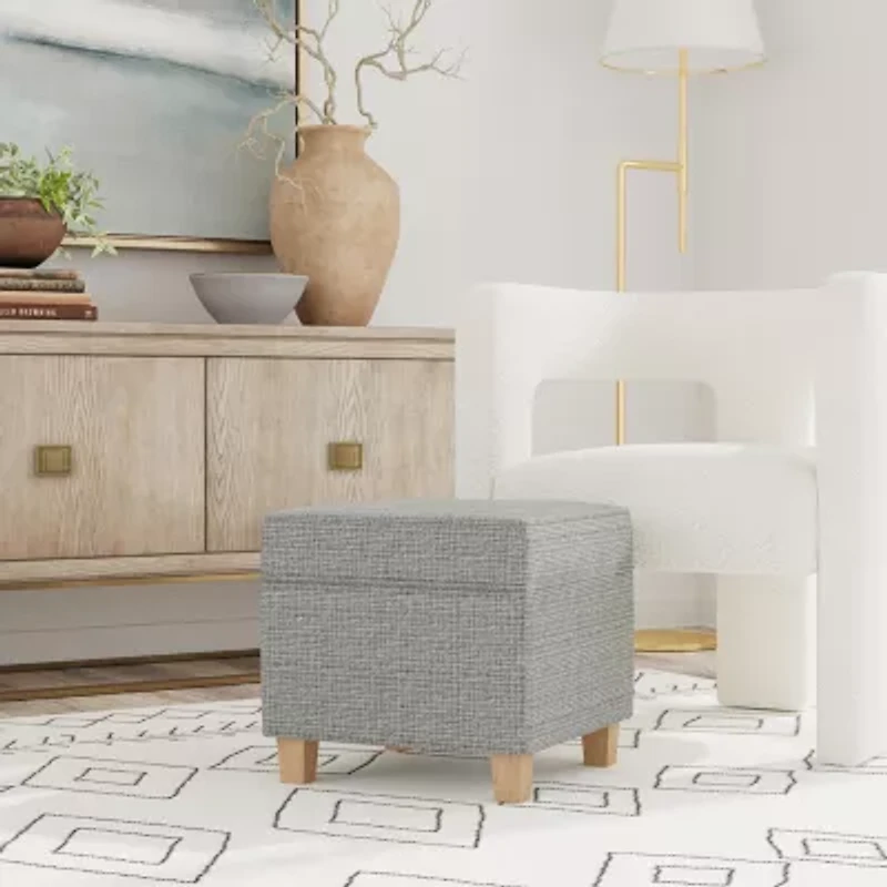 Kinfine Homepop 4 Legs Ottoman