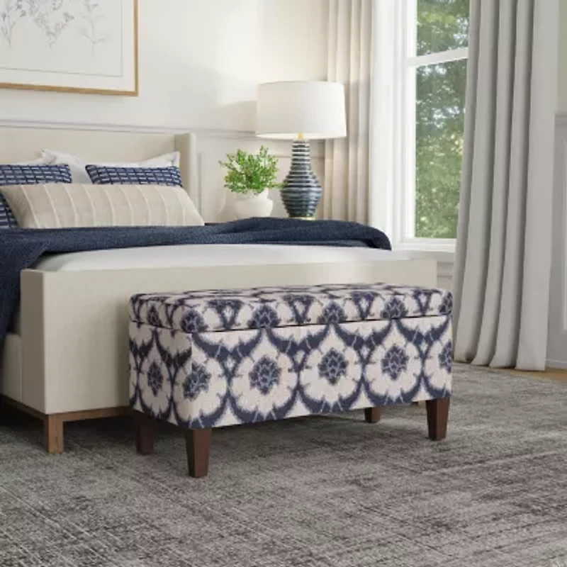 Kinfine Homepop Drake Storage Bench