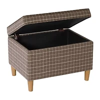 Kinfine Homepop Dinah Hinged Lid Ottoman