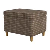Kinfine Homepop Dinah Hinged Lid Ottoman