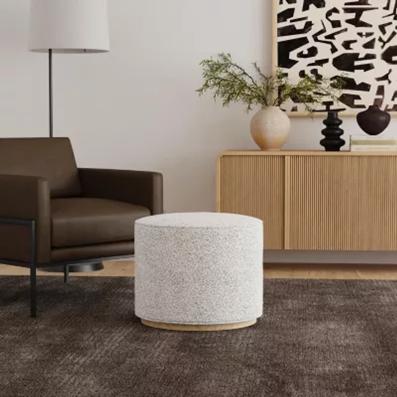 HOMEPOP Upholstered Ottoman