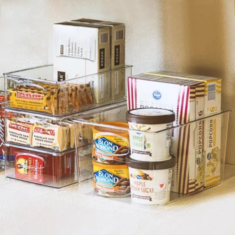 Sorbus 8 Piece Sorbus Clear Plastic Storage Bins - For Effortless Kitchen Organization And Storage & Pantry Organization And Storage 8-pc. Storage Bin