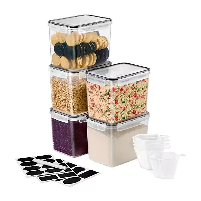 Sorbus (121oz/15cups) Airtight Food Storage Containers - Four-Way Snap Lids Keeps Food Fresh - Store Cereal, Pasta, Flour And More 10-pc. Food Container